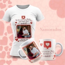 Pacote Artes Namorados Canecas Camiseta Blusa Personalizadas