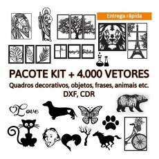 Pacote+1000 Molduras Artes Vetores Cnc Corte Laser & Router