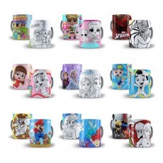 Estampas Caneca Dia Das Crianas Personagens P Colorir Png