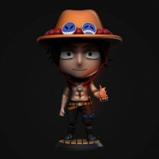Ace One Piece - Stl Impress�o 3d