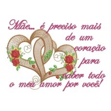 Matriz Bordado Ponto Rippled Me Corao Rosas C0110