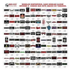 Kit 2 Bordados (bandas, Rock, Metal)