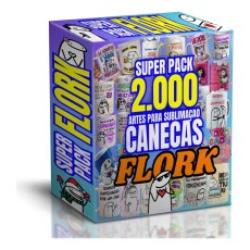 Pack 1900 Arts Para Sublimao Canecas- Flork Bento +brindes