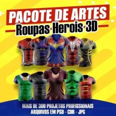 Artes Super Heris Camisetas Sublimao Total Premium