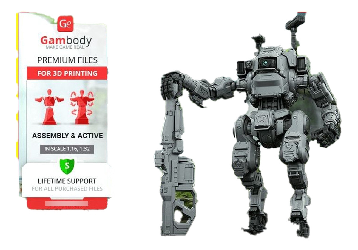 Action Figure Gambody Stl Bt-7274 Arquivos de corte Silhouette
