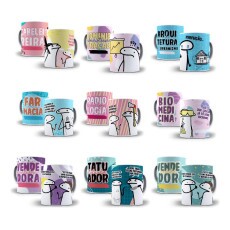 Artes Caneca Flork Profisses 50 Arquivos Sublimao Jpge