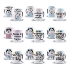 Kit De Arte Caneca Flork Dia Das Mes Sublimao Arquivo