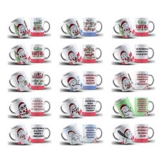 Pacote De Artes Para Canecas Flork Natal +270 Arquivos