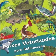 Pack De Peixes Vetorizados Para Sublimao