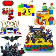 Arquivo Corte Topo De Bolo - Lego 08 Temas