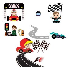 Arquivo Corte Topo De Bolo - Corrida Carros 03 Temas Combo