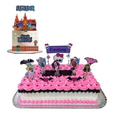 Arquivo Corte Topo De Bolo - Monster High 2 Temas Combo