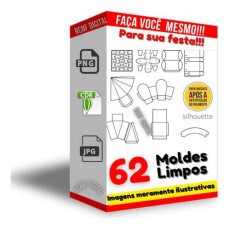 62 Moldes Limpos - Caixinhas Personalizados Jpg, Png E Cdr.