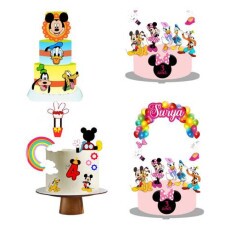 Arquivo Corte Topo De Bolo - Turma Do Mickey 3 Temas Combo