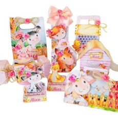 Arquivo De Corte Kit Festa Fazendinha Aquarela Menina 28