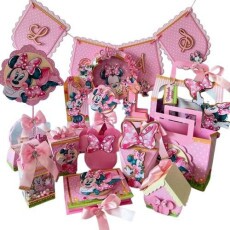 Arquivo De Corte Kit Minnie Rosa 56