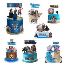 Arquivo De Corte Topo De Bolo - One Piece 17 Temas Combo1