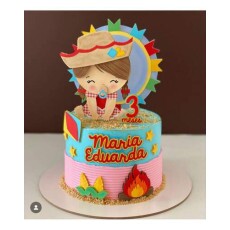 Arquivo De Corte Topo De Bolo - Menina-menino Baby Junina