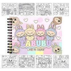 Arquivo Digital Livro Colorir Labubu Para Imprimir Pdf