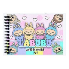 Arquivo Digital Labubu Para Colorir Imprimir Pdf + Brinde