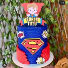 Arquivo De Corte Topo De Bolo Super Homem Camada - Studio