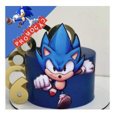 Arquivo De Corte Topo De Bolo Sonic 2 Studio+brinde