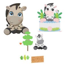 Arquivo De Corte Topo De Bolo - Zebra 3 Temas