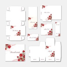 Kit Toalete Editvel | Rosas Vermelhas | Para Imprimir