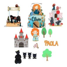 Arquivo Corte Topo De Bolo - Princesa Disney 28 Temas Combo