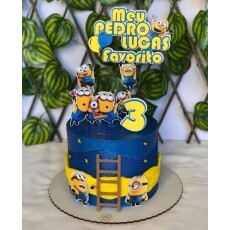 Arquivo De Corte Topo De Bolo Minions - Studio