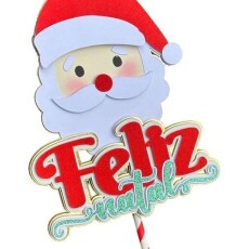Arquivo De Corte Topo De Bolo Papai Noel