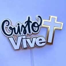 Arquivo De Corte Topo De Bolo Pascoa Cristo Vive Studio