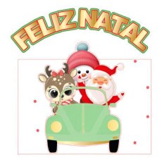 Arquivo Digital Topo De Bolo Papai Noel No Fusquinha