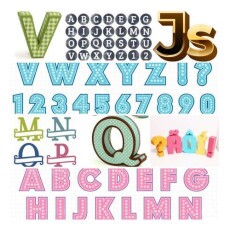 Letras Nmeros 3d Silhouette Moldes Corte/ Arquivo Imediato