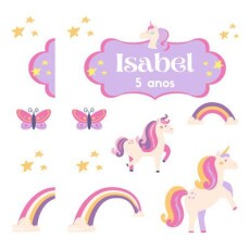 Topo Unicrnio Borboleta Bolo Personalizado Arquivo Digital
