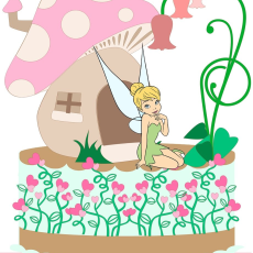 Arquivo Topo de Bolo Tinker Bell
