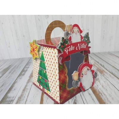 Kit Arquivo Digital Embalagens Panetone Bola Natal Studio