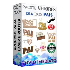 Pacote 200 Vetores Corte Laser Router Dia Dos Pais Cnc
