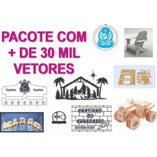 Mega Pacote Vetores 30mil Arquivos Corte Laser E Router Cnc