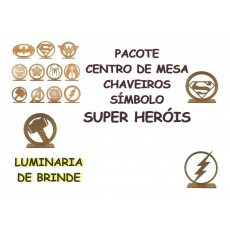 Pacote De Vetores Super Herois Laser Router Cnc