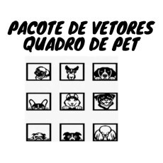 Pacote Vetores Corte Laser Cnc Router Quadro De Dogs