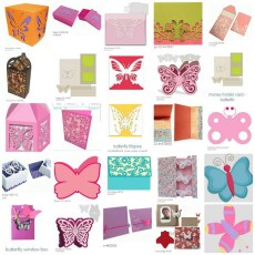 ilhouette Borboletas Butterfly studio