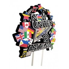 Arquivo De Corte Topo De Bolo Now United Studio,pdf E Svg