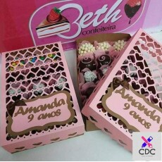 Arquivo Corte Silhouette caixa 15 doces + Brinde