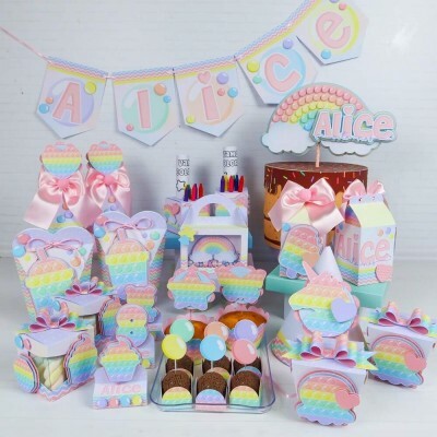 Arquivo De Corte Combo Pop It Menino E Menina 3 Kits