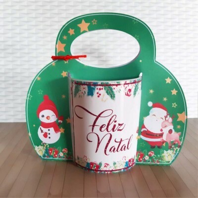 Arquivo De Corte Natal Caixa Suculenta Exploso Caneca