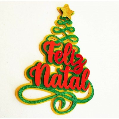 Arquivo de Corte Scanncut Topo em Camadas Arvore de Natal #02 - FCM