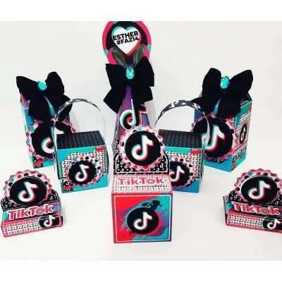 Pack de Arquivo de Corte Silhouette Tik Tok 5 Kits - Studio e PDF