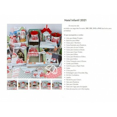 Arquivo De Corte - Natal Infantil - Chuvinha De Papel
