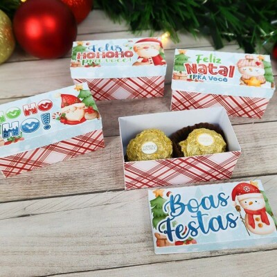 Arquivo De Corte -combo Mimos Natal 2022 - Chuvinha De Papel